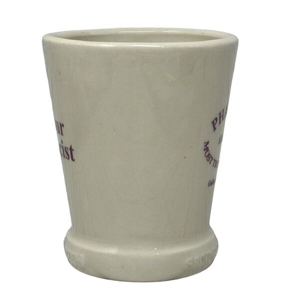 CLARITIN Mortar & Pestle Coffee Cup Mug Ask Your Pharmacist Advertising VTG - Picture 3 of 11